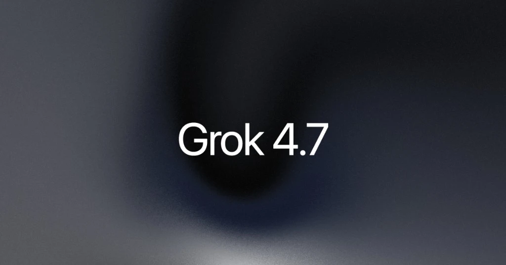 Grok 4.7 launch artwork from SpaceXAI