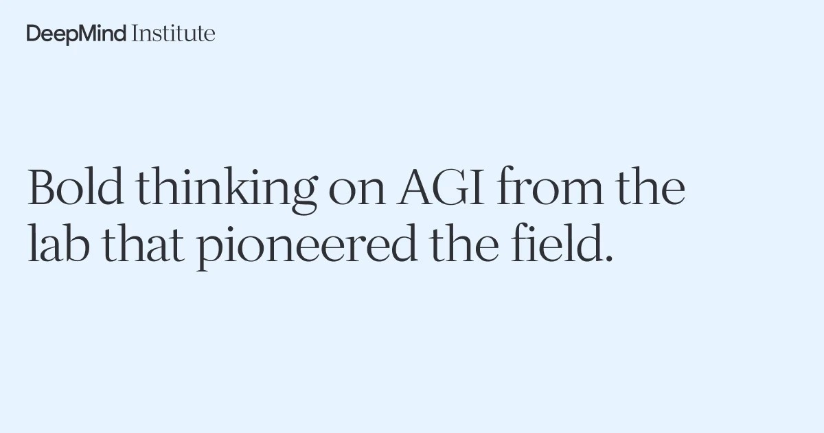 Social card from the Google DeepMind Institute website