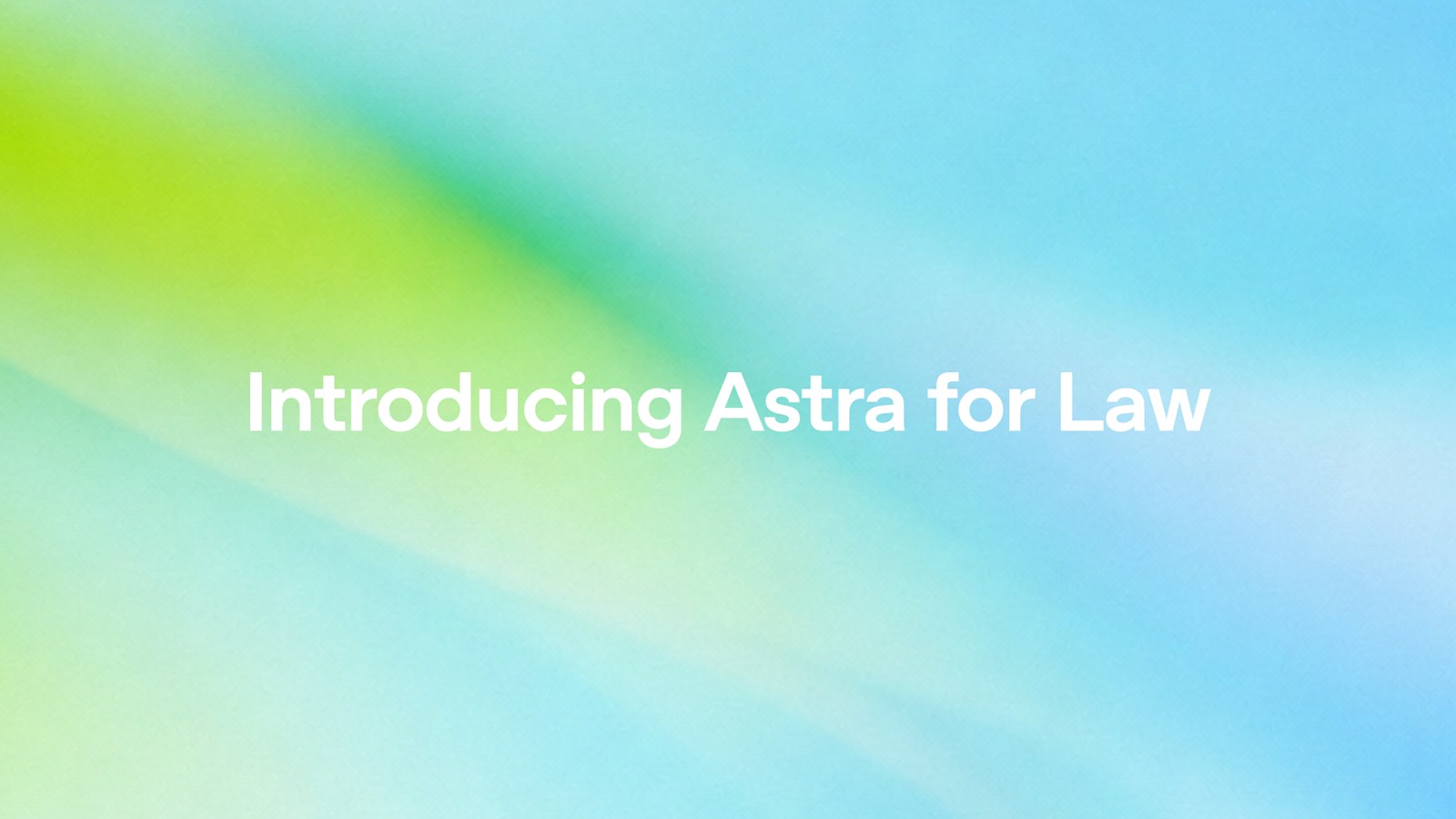 OpenAI announcement card for Astra for Law