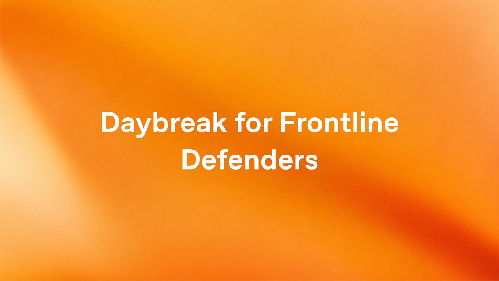 OpenAI announcement card for Daybreak for frontline defenders