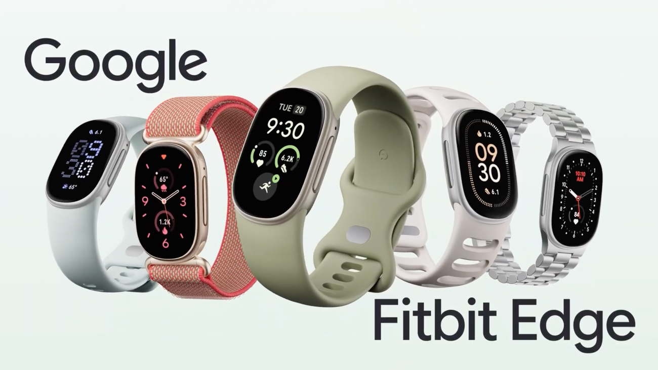 Google Fitbit Edge fitness tracker product imagery