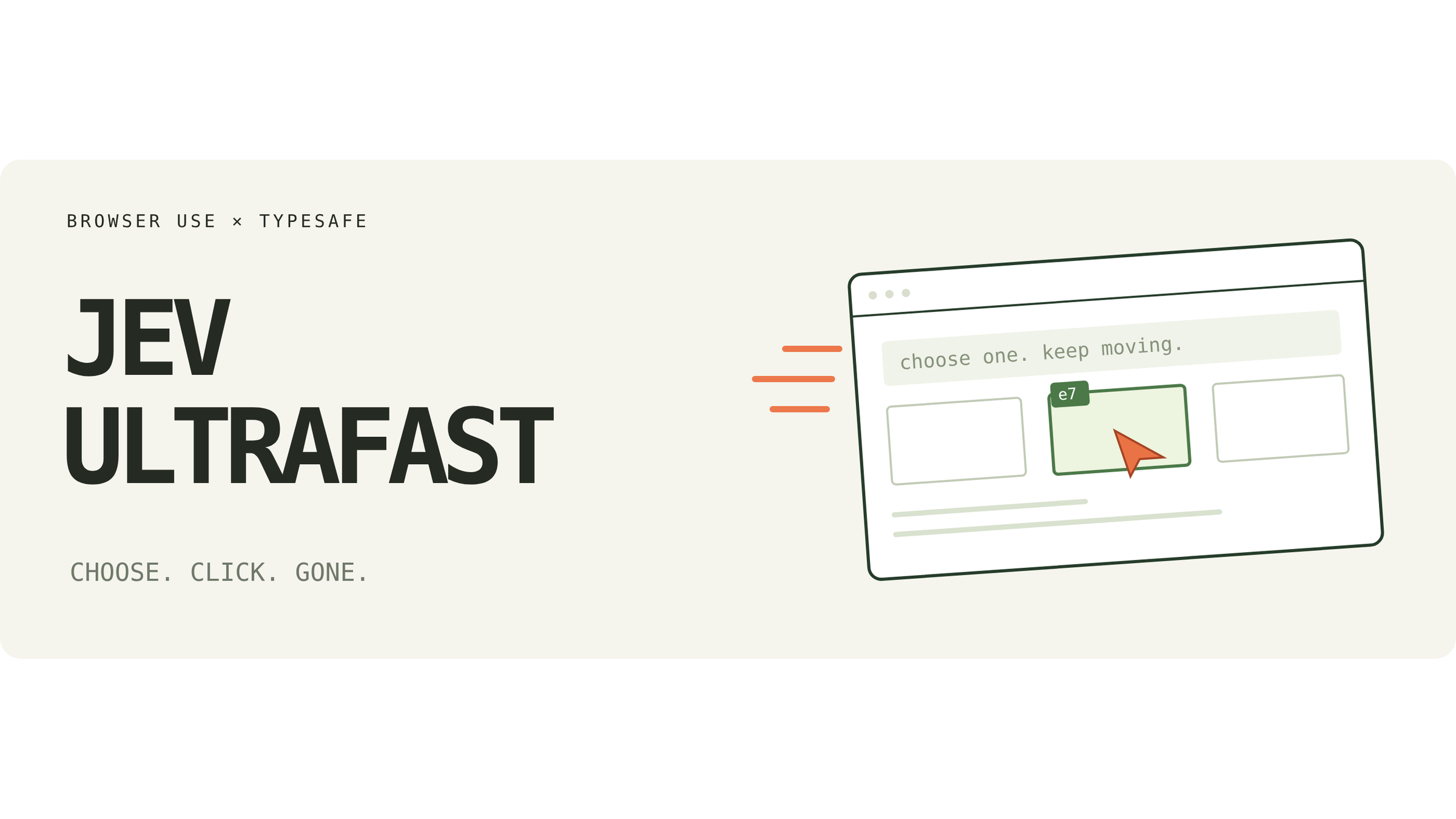 Jev Ultrafast banner shipped in the repository docs
